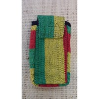 Pochette smartphone weaving rasta