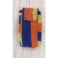 Pochette portable weaving rayé color