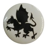 Badge dragon noir