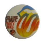 Badge rainbow rolling stones