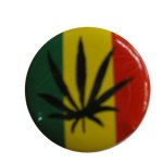 Badge feuille rasta