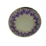 Miroir rond mosaïque parme