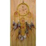 Dreamcatcher 12 cree 5 cercles jaune