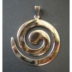 Pendentif arg grande spirale