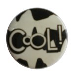Badge cool black and white