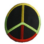 Patch peace and love rasta