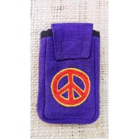 Housse smartphone peace and love violet 