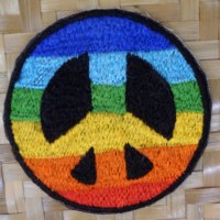 Patch rainbow peace and love