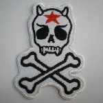 Patch skull red star