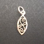 Pendentif argent arabesque