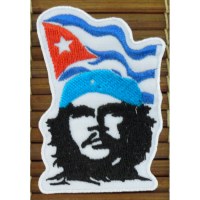 Ecusson Che guevara et drapeau cubain