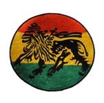 Ecusson lion rasta