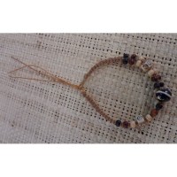 Bracelet  chamois jeu de perles