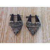 Boucles d'oreilles tribales visage