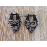 Boucles d'oreilles tribales visage