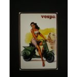 Magnet Vespa et pin up