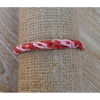 Bracelet macramé rose Gathot