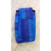 Pochette portable kérala bleu