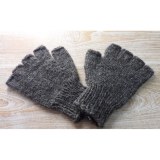 Mitaines en laine marron