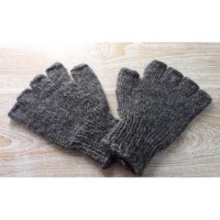 Mitaines en laine marron