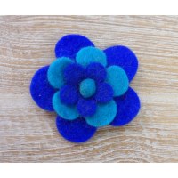 Broche fieltro océan