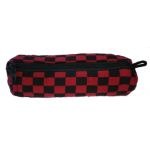 Trousse carreaux rouge