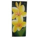 Tableau floral frangipanier pm jaune