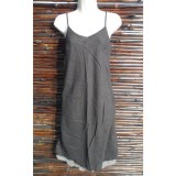 Robe longue d'été marron foncé