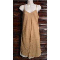 Robe longue d'été caramel