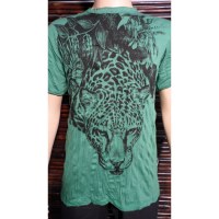 Tee shirt vert panthère