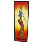 Tableau afro 122*42 La danseuse