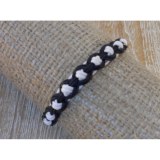 Bracelet  fantaisie Avi noir et blanc