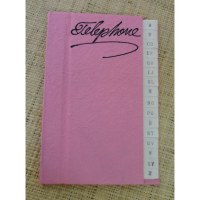 Carnet téléphonique rose