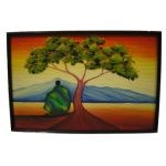 Tableau Afro (62*92) Au pied de l'arbre