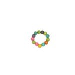 Bracelet grosses perles bois color