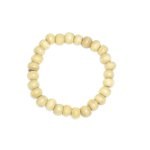 Bracelet perles bois clair