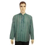 Chemise lacet vert pomme