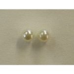 Clous d'oreilles perle blanche GM