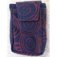 Pochette smartphone noire motif cercles