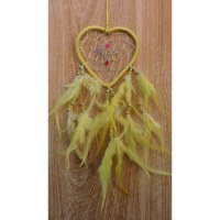 Dreamcatcher 9 coeur jaune