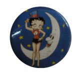 Badge Betty Boop clair de lune