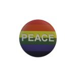 Badge peace arc en ciel