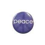 Badge peace blue