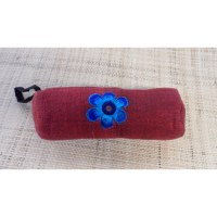 Trousse fleur bleue
