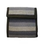 Portefeuille rayé bleu