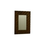 Miroir bois diagonale