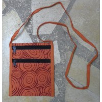 Sac orange motif cercle