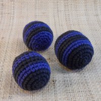 Lot de 3 balles de jonglage crochet bicolore