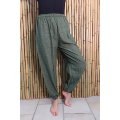 Pantalon coton rayé