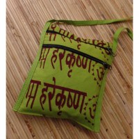 Sac passeport vert pomme sanscrit Aum